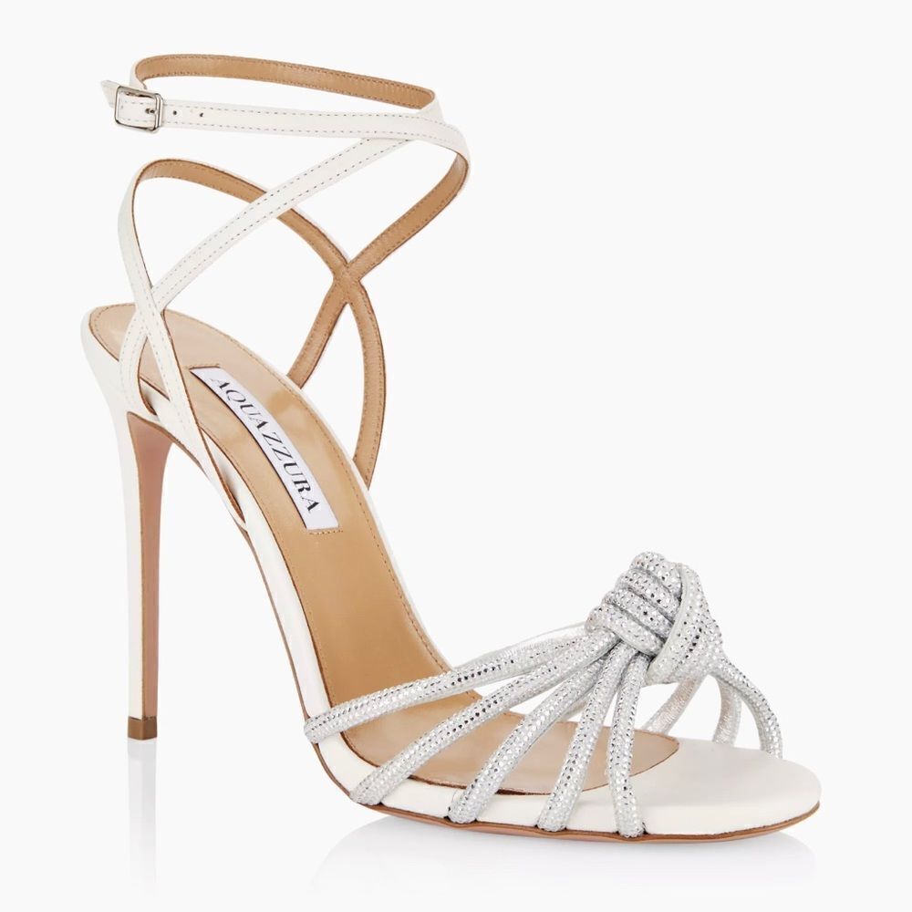 Aquazzura  Celeste Degrade Embellished Sandals size 38